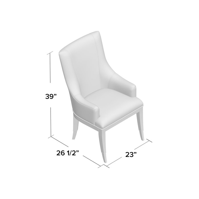 Caracole Classics You're Invited Upholstered Arm Chair (Set of 2) Wayfair